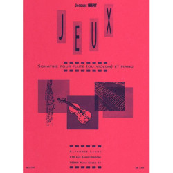 Jeux - Sonatine Pour Flûte...
