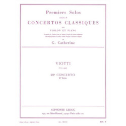 1er Solo du concerto n° 22