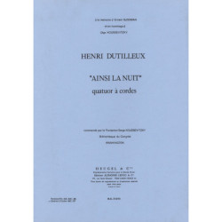 Ainsi la nuit