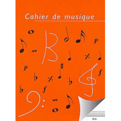 Cahier 14 portées à spirales