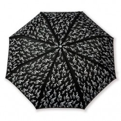 Parapluie pliant noir, clé...