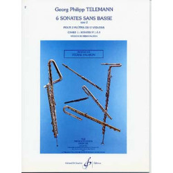 6 sonates sans basse Vol.1