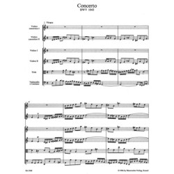 Concerto BWV 1042 pour...