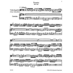 Trois Sonates Bwv 1033,...